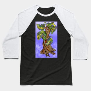 Dream a Little Dream of Tree on Dreamy Purple Baseball T-Shirt